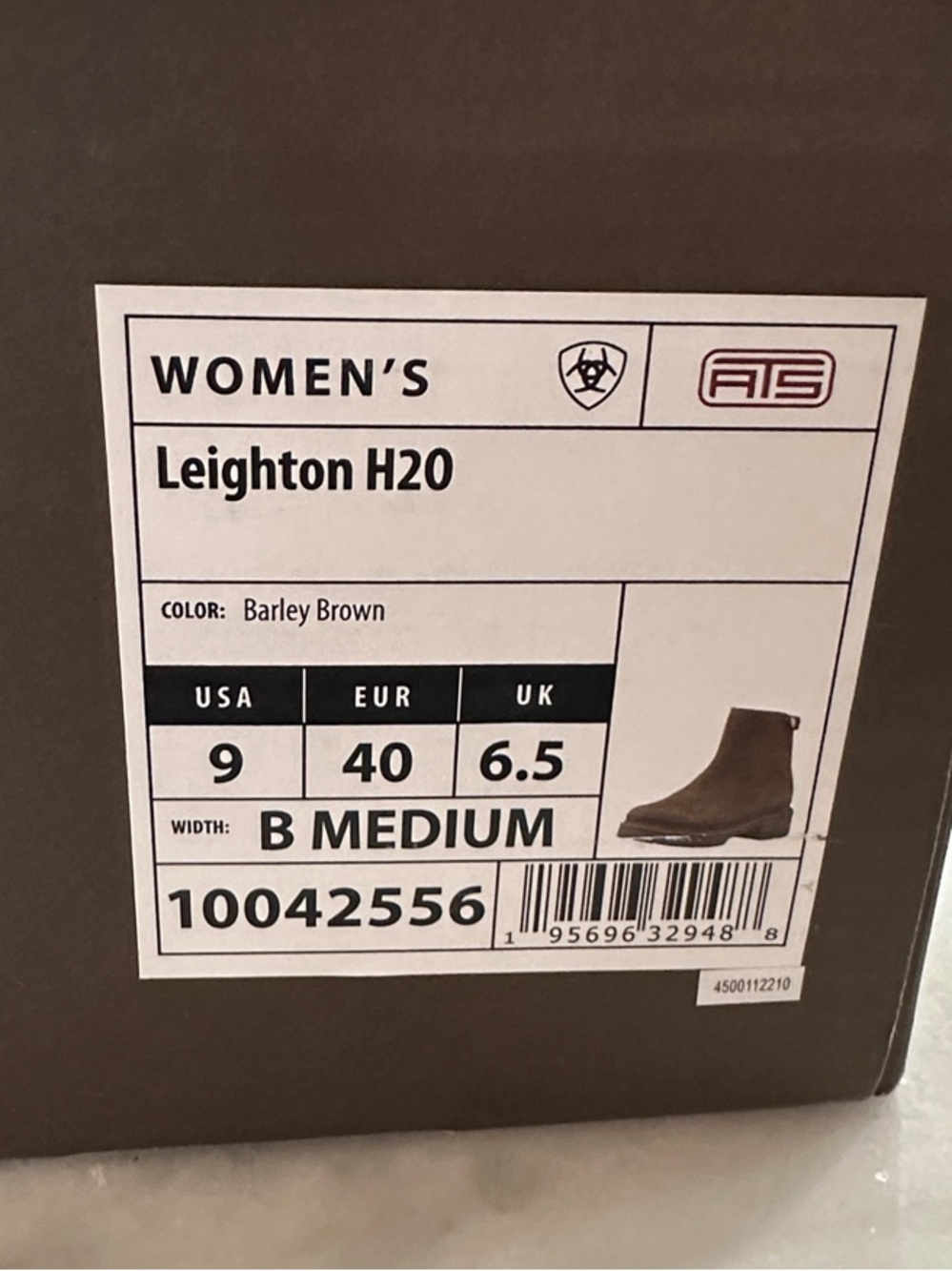 Ariat Leighton H2O Chelsea Ankle Boot – Barley Brown
